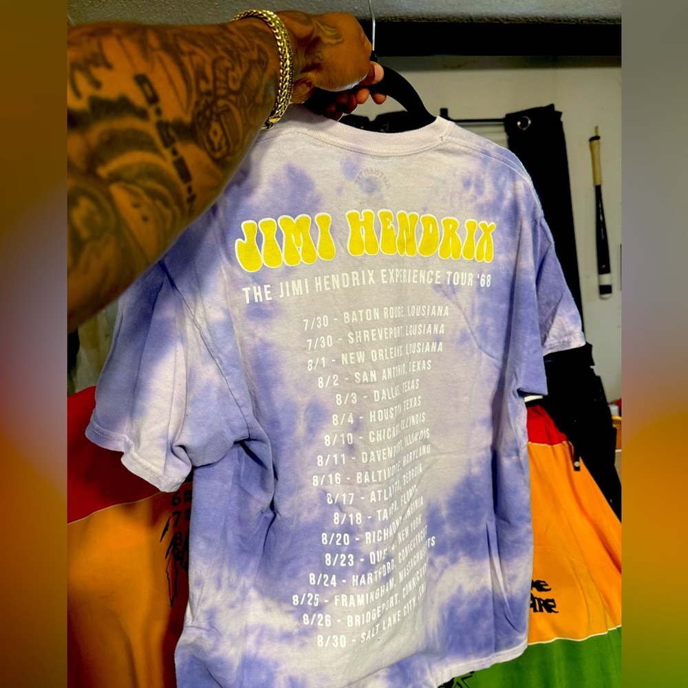 Jimi Hendrix Tour '68 Tie-Dye T-Shirt